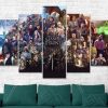 Game Of Thrones Cast - Movie 5 Panel Canvas Art Wall Decor