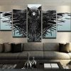 Game Of Thrones Crow Known World 1 - Movie 5 Panel Canvas Art Wall Decor