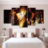 Ganesha 08 - Religion 5 Panel Canvas Art Wall Decor