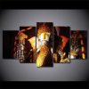 Ganesha Hindu 2 - Religion 5 Panel Canvas Art Wall Decor