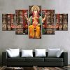 Ganesha Shrine 02 - Religion 5 Panel Canvas Art Wall Decor