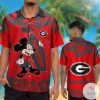 Georgia Bulldogs & Mickey Mouse Hawaiian Shirt