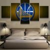 Golden State Warriors 4 - Sport 5 Panel Canvas Art Wall Decor