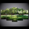 Golf Course 3 - Nature 5 Panel Canvas Art Wall Decor
