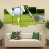 Golf Ready For Kickoff - Sport 5 Panel Canvas Art Wall Decor