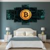 Good Crypto - Abstract 5 Panel Canvas Art Wall Decor