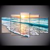 Good Morning Ocean View - Nature 5 Panel Canvas Art Wall Decor