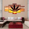 Good Sunset - Nature 5 Panel Canvas Art Wall Decor
