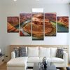 Grand Canyon Landscape - Nature 5 Panel Canvas Art Wall Decor