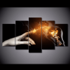 Great Power - Abstract 5 Panel Canvas Art Wall Decor