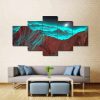 Green Cloud Mountain - Nature 5 Panel Canvas Art Wall Decor