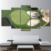 Green Field Golf Course - Sport 5 Panel Canvas Art Wall Decor