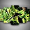 Green Lantern 3 - Dc 5 Panel Canvas Art Wall Decor