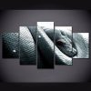 Grey Snake - Animal 5 Panel Canvas Art Wall Decor