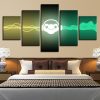 Headphones And Customer - Music 5 Panel Canvas Art Wall Decor
