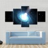 Highly Magnetized Pulsar - Nature 5 Panel Canvas Art Wall Decor
