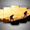 Hiking 3 - Sport 5 Panel Canvas Art Wall Decor