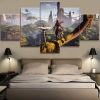 Horizon Zero Dawn 1 - Gaming 5 Panel Canvas Art Wall Decor