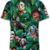 Horror Movie Characters Hawaiian Shirt