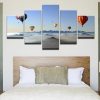 Hot Air Balloons 1 - Nature 5 Panel Canvas Art Wall Decor