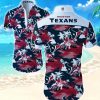 Houston Texans Coconut Tree Hawaiian Shirt Summer Button Up