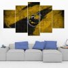 Hufflepuff Crest Harry Potter 1 - Movie 5 Panel Canvas Art Wall Decor
