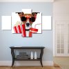 Humor Funny Cool Dog - Animal 5 Panel Canvas Art Wall Decor