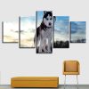 Husky - Animal 5 Panel Canvas Art Wall Decor