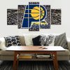 Indiana Pacers Basketball - Sport 5 Panel Canvas Art Wall Decor