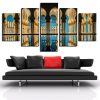 Islam Mosque - Religion 5 Panel Canvas Art Wall Decor