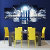 Islamic Storm - Religion 5 Panel Canvas Art Wall Decor