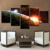 Islamic World - Abstract 5 Panel Canvas Art Wall Decor