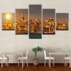Istanbul Turkey - Abstract 5 Panel Canvas Art Wall Decor