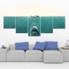Jaws Shark - Movie 5 Panel Canvas Art Wall Decor