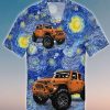 Jeep Art Moon Hawaiian Shirt