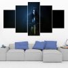 Jon Snow Game of Thrones 1 - Movie 5 Panel Canvas Art Wall Decor