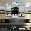 Kaaba In Mecca - Religion 5 Panel Canvas Art Wall Decor