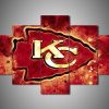 Kansas City Chiefs - Sport 5 Panel Canvas Art Wall Decor