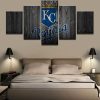 Kc Royals Wood - Sport 5 Panel Canvas Art Wall Decor