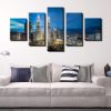 Kuala Lumpur Cityscape Of Twin Tower - Nature 5 Panel Canvas Art Wall Decor