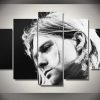 Kurt Cobain - Famous Person 5 Panel Canvas Art Wall Decor