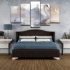 Lakes Swans - Animal 5 Panel Canvas Art Wall Decor