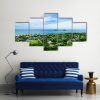 Lanikai Beach In Hawaii - Nature 5 Panel Canvas Art Wall Decor