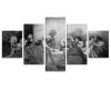 Last Suppe - Abstract 5 Panel Canvas Art Wall Decor