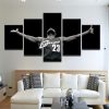 Lebron James Cleveland Cavaliers - Famous Person 5 Panel Canvas Art Wall Decor