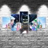 Lego Batman - Cartoon 5 Panel Canvas Art Wall Decor