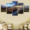 Lighthouse Cove - Nature 5 Panel Canvas Art Wall Decor
