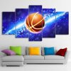 Lightning basketball - Sport 5 Panel Canvas Art Wall Decor
