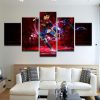 Lionel Messi Barcelona - Famous Person 5 Panel Canvas Art Wall Decor