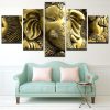 Lord Ganesha 2 - Religion 5 Panel Canvas Art Wall Decor